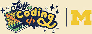 Joy of Coding and University of Michigan logos